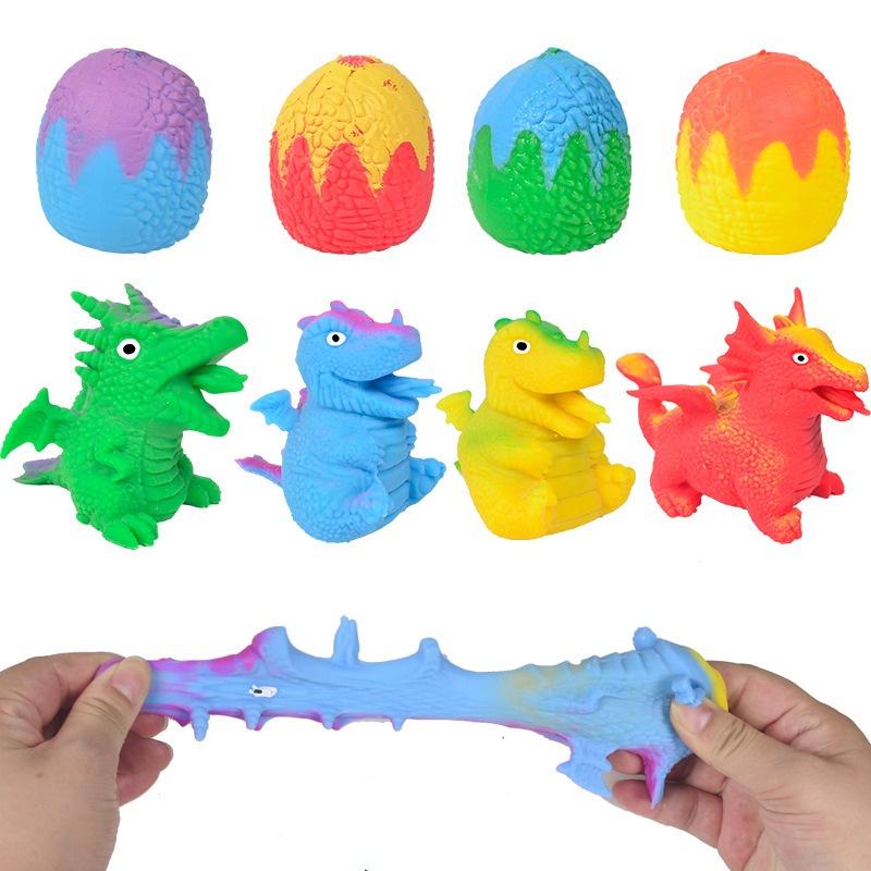 Squishy Khủng Long Lộn Hộp Quà Độc đáo mềm mịn dễ thương chân thực giảm stress co dãn đàn hồi ngộ nghĩnh bóp giải trí