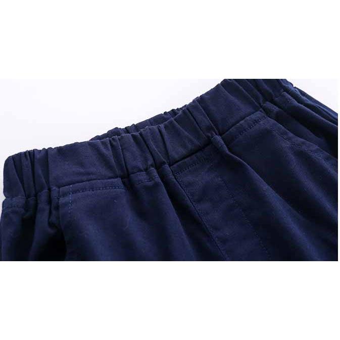 Quần short kaki bé trai Easy Baby, quần đùi kaki cá tính cho bé từ 12-22kg