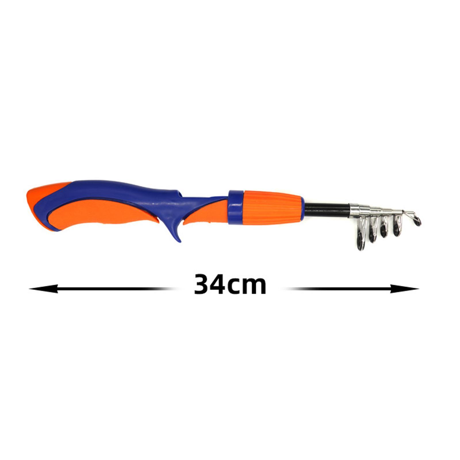 Traveling Kid Fishing Pole Fishing Rod and Reel Combo for Kids red