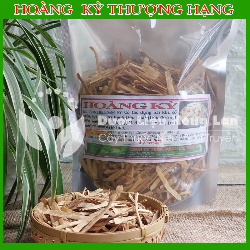 Hoàng kỳ vị thuốc bắc khô sạch đóng gói 100gram