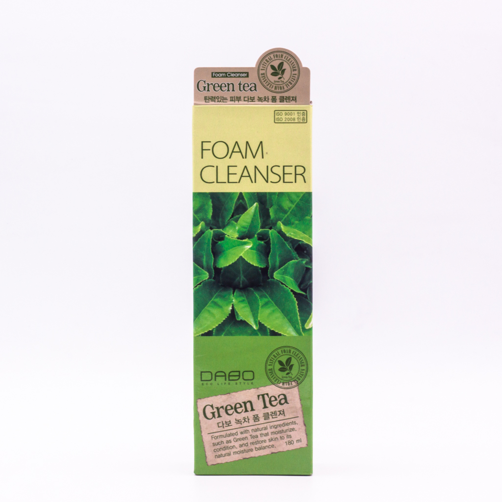 Sữa rửa mặt Trà Xanh cao cấp Hàn Quốc Dabo Green Tea – Hàng Chính Hãng