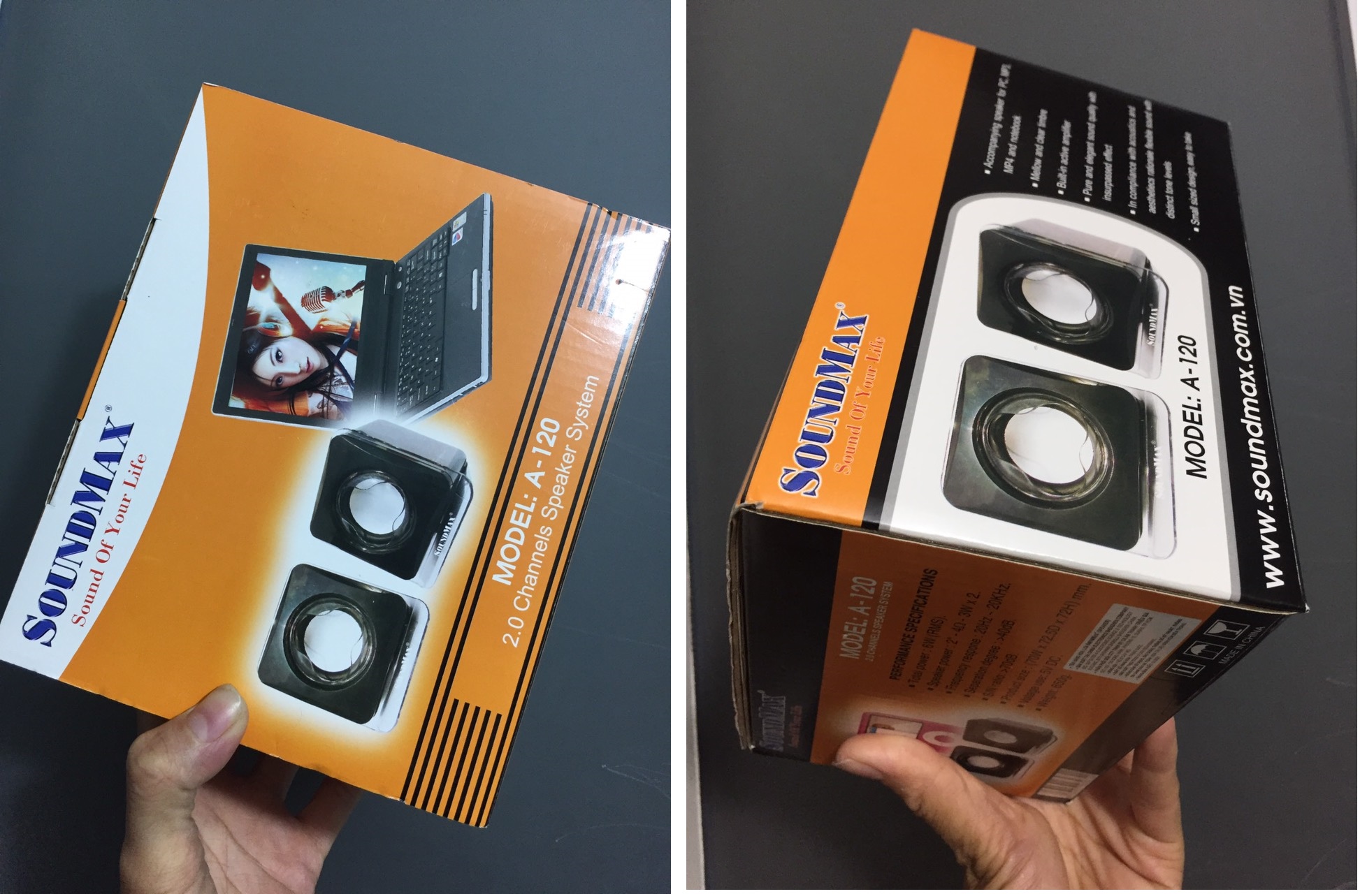 Loa máy tính SOUNDMAX A 120  - Hàng chính  hãng