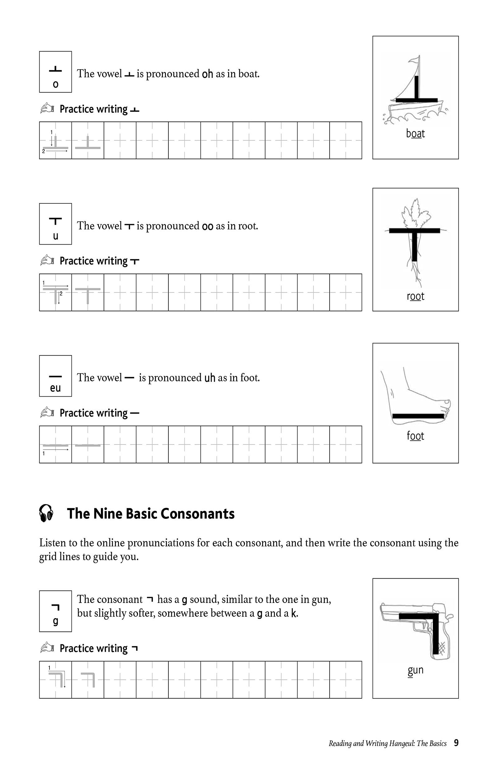 Sách ngoại văn: Reading And Writing Korean: A Workbook For Self-study: A Beginner's Guide To The Hangeul Writing System (Free Online Audio And Printable Flash Cards)