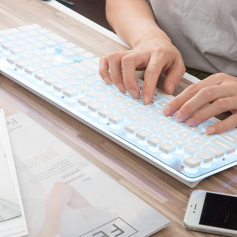 Thuận lợi nhất thao tác bàn phím bộ chuột có dây câm phim im lặng văn phòng thể thao điện tử đặc biệt không hỗ trợ máy tính không