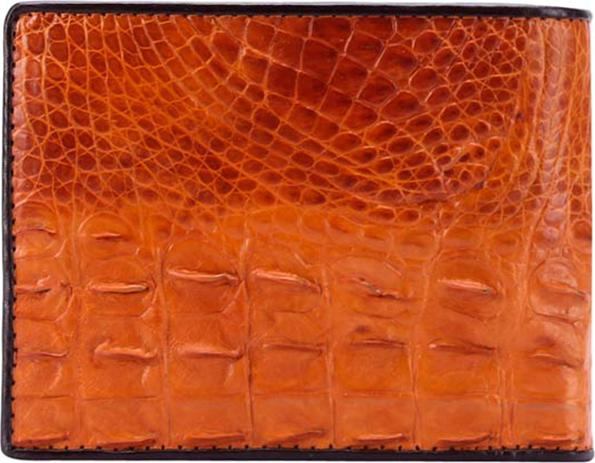 Ví Nam Da Cá Sấu Gai Lưng Huy Hoàng HT2212 (12.5 x 10 cm) - Vàng