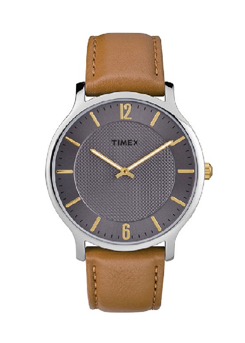 Đồng Hồ Nam Dây Da Timex Metropolitan TW2R49700 (40mm) - Nâu