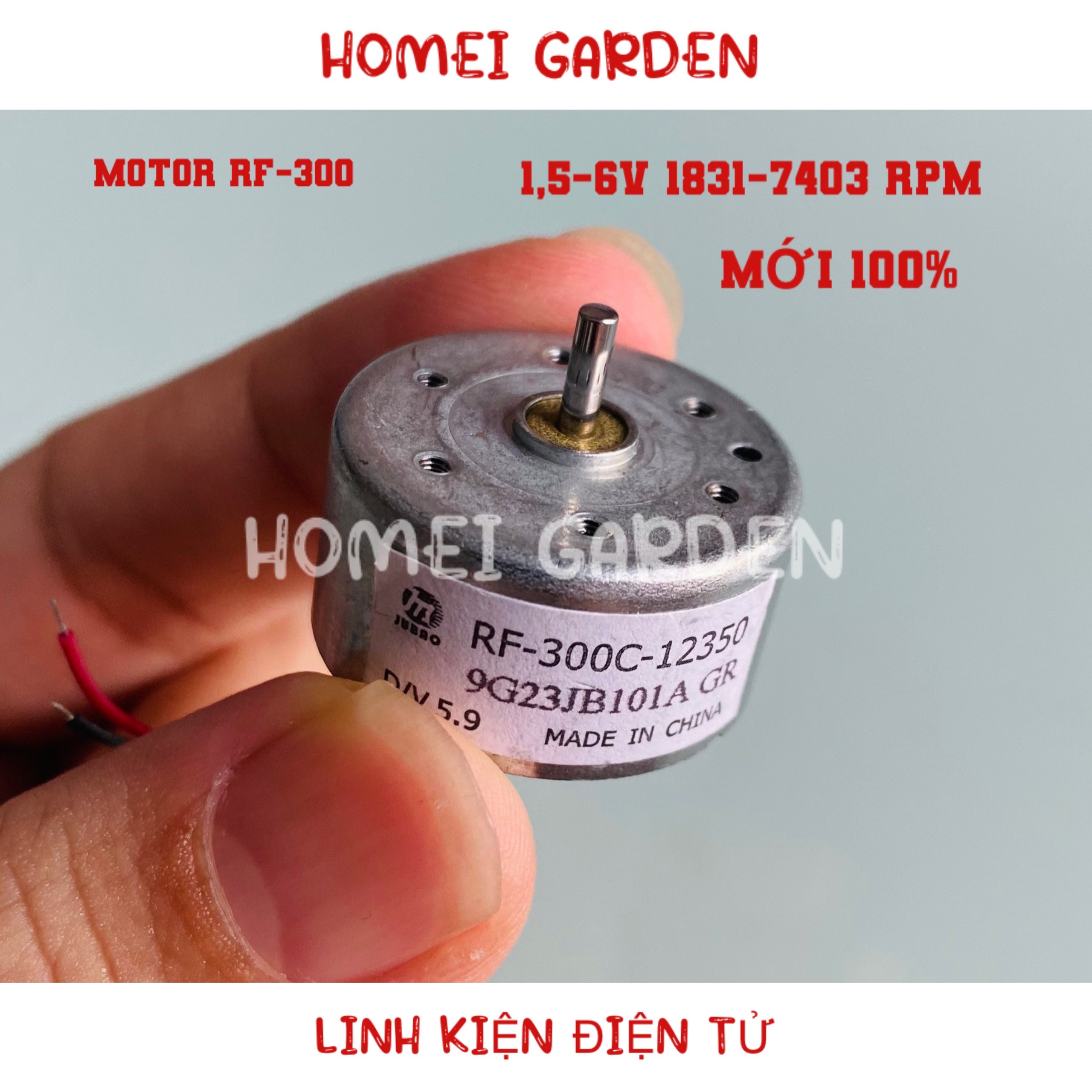 Động cơ motor RF-300 1,5 - 6V 7403RPM phát điện rất khỏe - HM0152