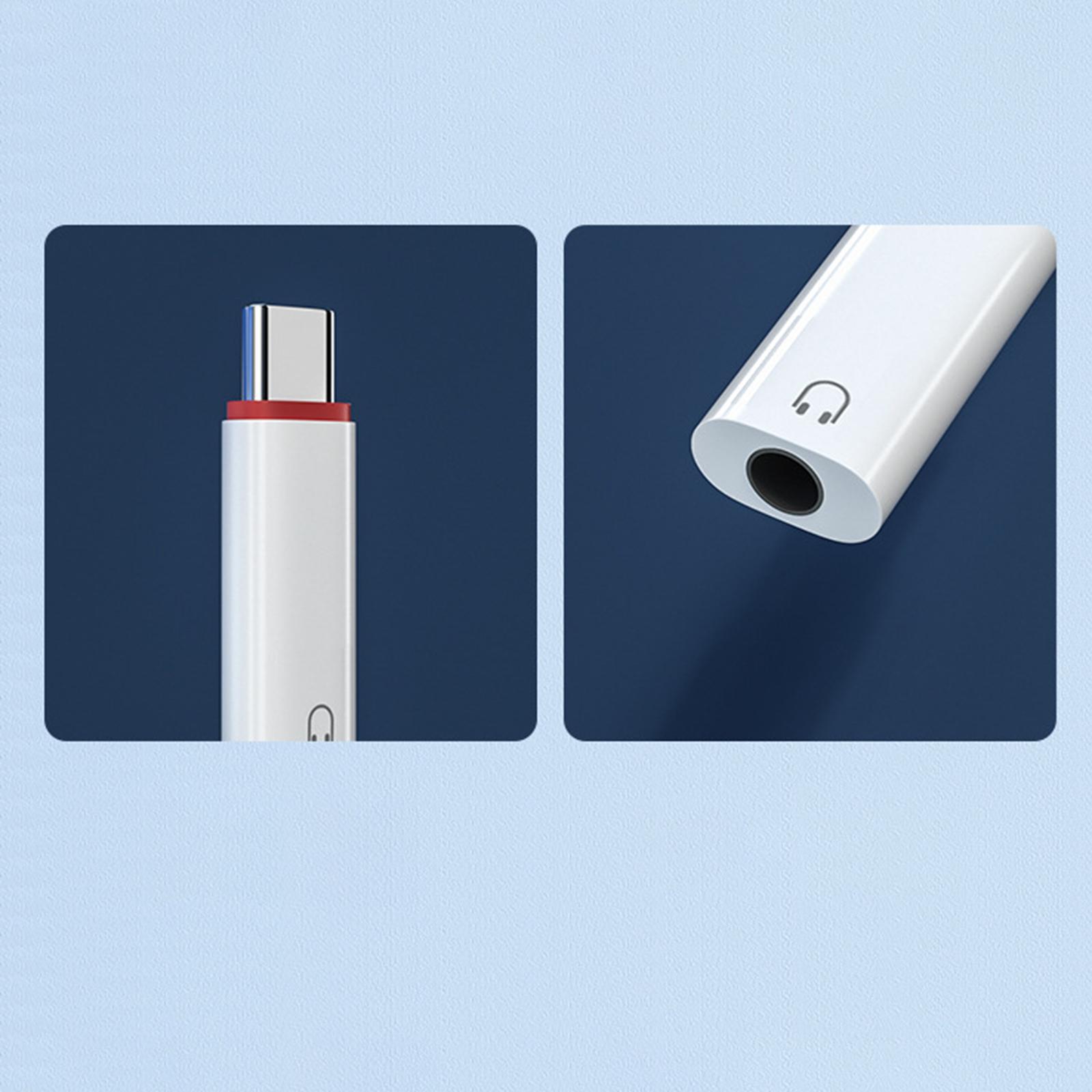 Type C to 3.5mm Audio Adapter Headphone Adapter for Smartphones Stereo