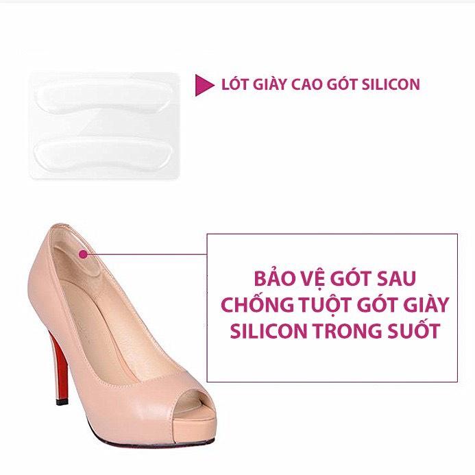 Miếng lót giày silicon chống trầy gót, chống tuột gót, tăng size