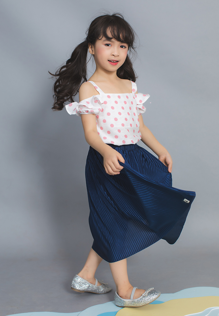 Áo 2 dây chấm bi hồng Lovekids - SS2019 - 9Y