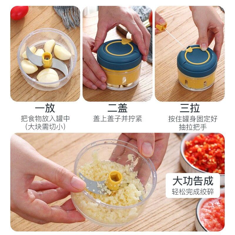Multifunctional Garlic Press Manual Ginger Garlic Crusher Chopper For Meat Fruit Vegetable Cutter Kitchen Accessories