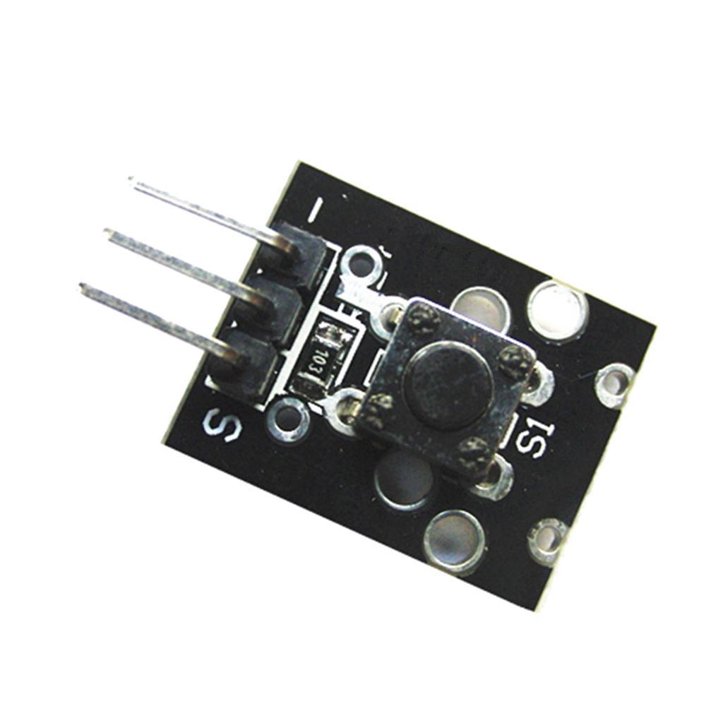 3Pcs KY-004 Tactile Switch 3 Pins Breakout Board Module  Compatible