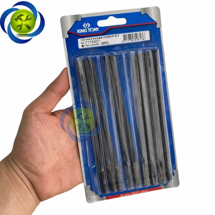 Mũi vặn vít sao T15 Kingtony 711515T dài 150mm loại không lỗ