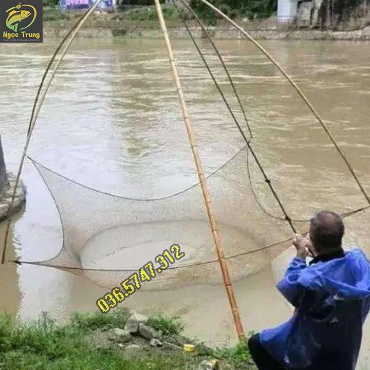 Vó Bắt Cá-Tôm-Cua Bằng Tay