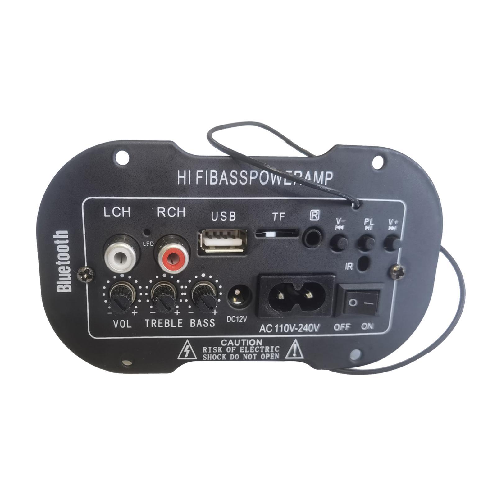 Bass Power Subwoofer AMP Car Radio Audio TF/USB