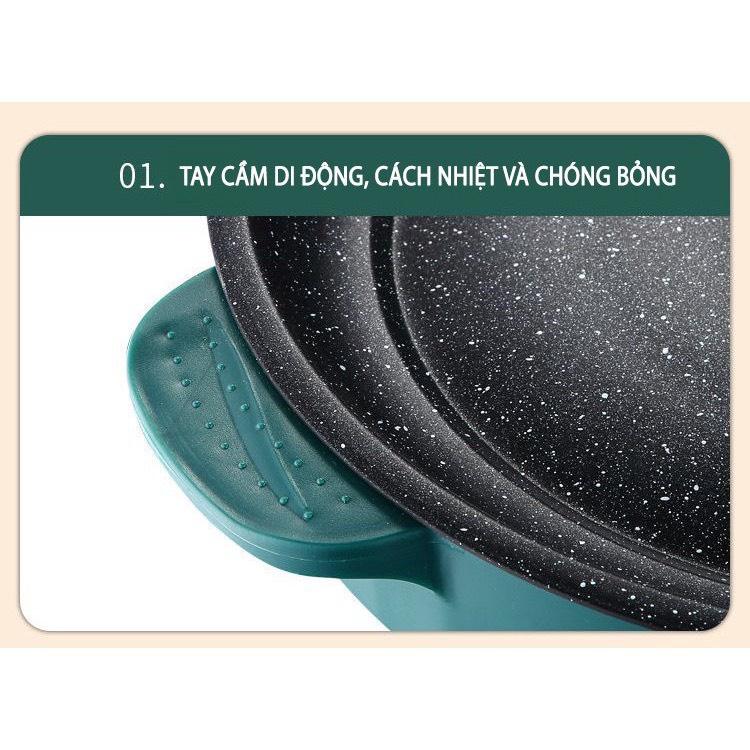 CHẢO NƯỚNG ĐIỆN đa năng chống dính