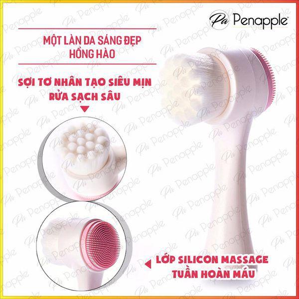 CỌ RỬA MẶT SILICON 3D MASSAGE 2 ĐẦU