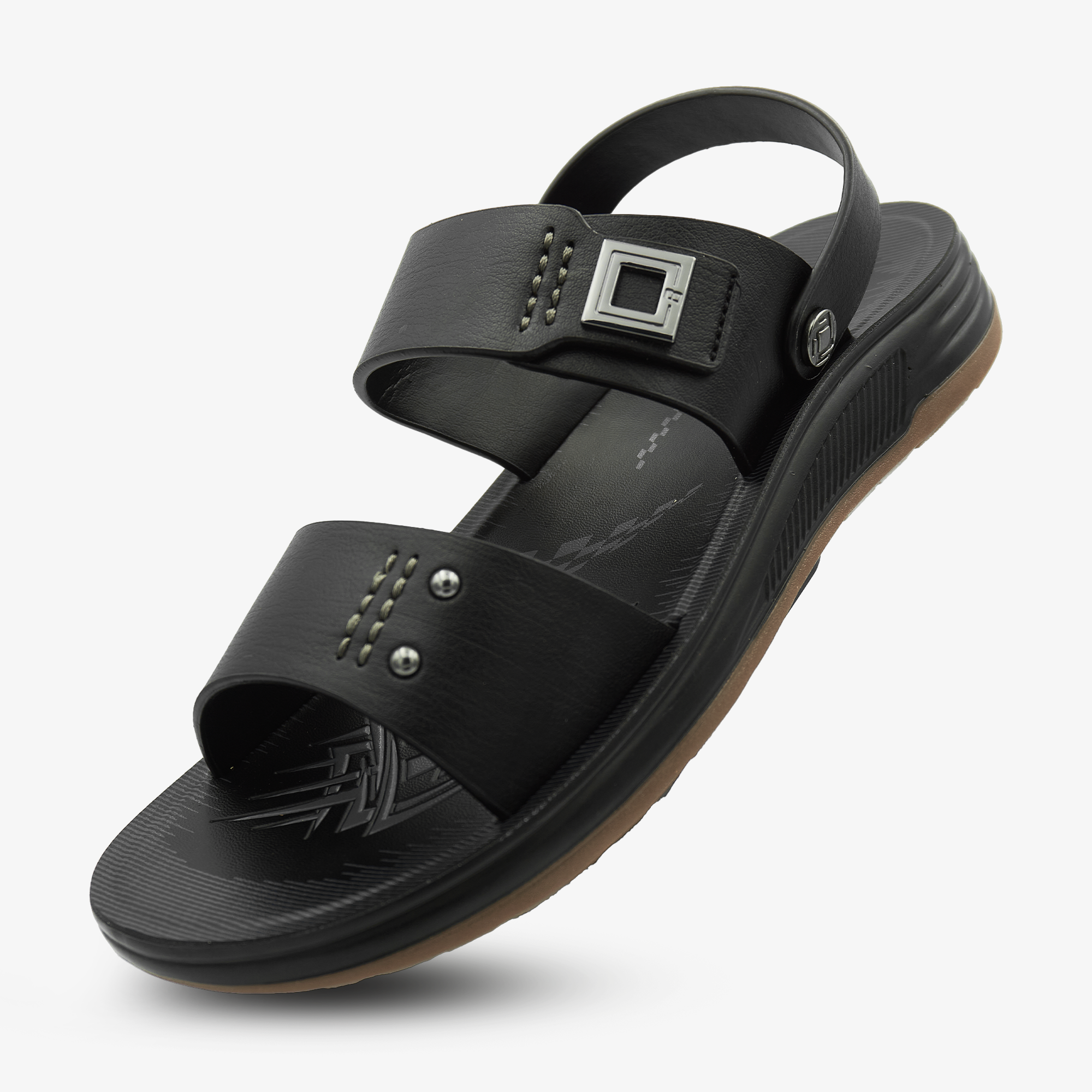 Sandal thông dụng đế PU Nam Biti's BPM001800DEN (Đen)
