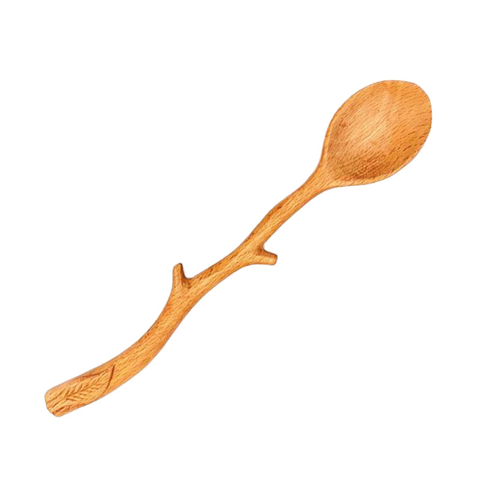 Soup Spoon Tableware Beech Spoons Coffee Stirring Spoon for Household Home