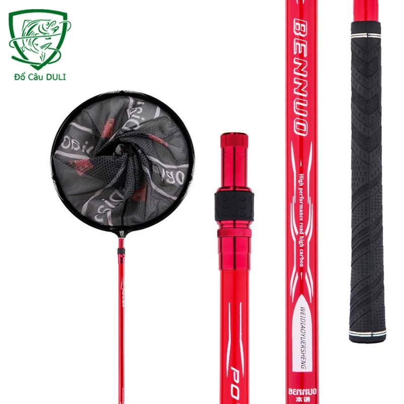 Vợt Cá Carbon có thể thu gọn chuyên dùng câu đài câu đơn cao cấp nhiều màu KK-15