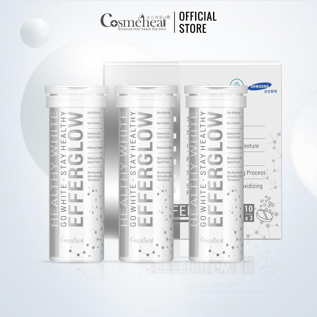 Viên Sủi Trắng Da COSMEHEAL Healthy White EfferGlow 10 viên/ Ống