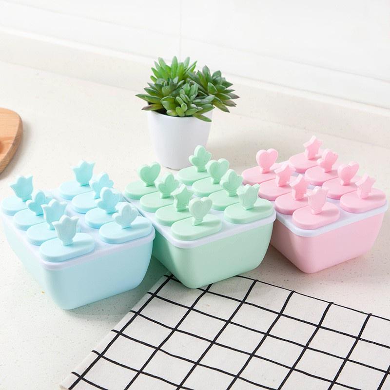 Khuôn làm kem 8 ngăn tiện lợi