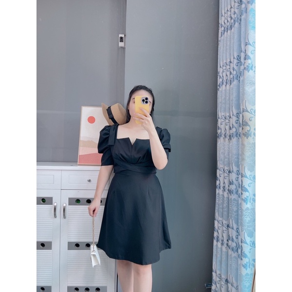 Đầm nơ vai 55-90kg