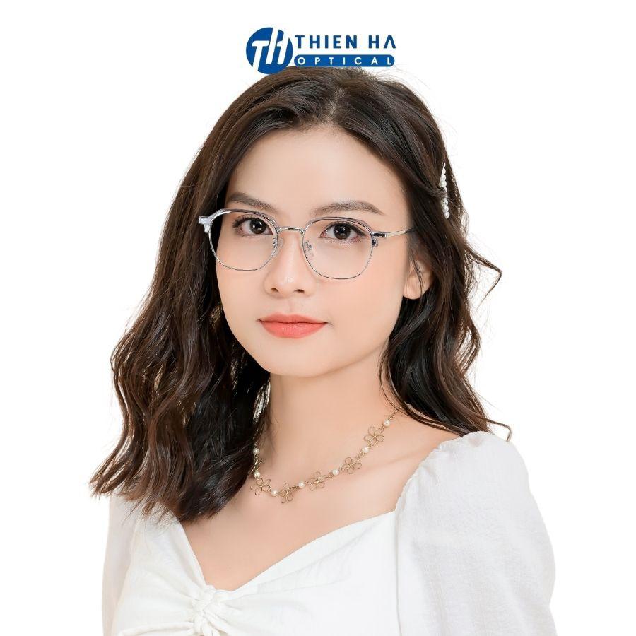 Gọng kính nam nữ dáng vuông Thiên Hà OPTICAL chất liệu Acetate Metal cao cấp nhẹ kiểu trẻ trung dễ đeo nhiều màu TH2255