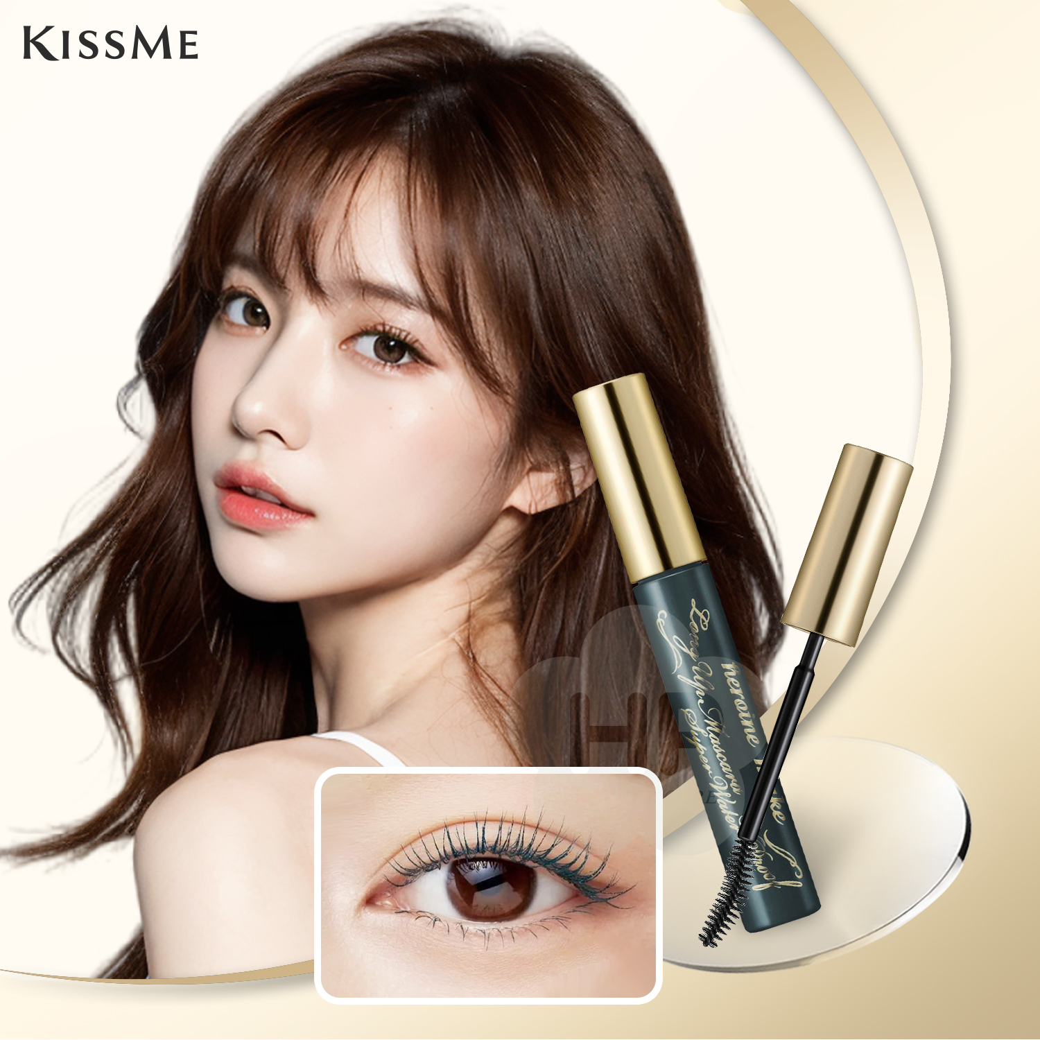 Mascara Nâng Cao Kissme Heroine Make Nâng Cong Và Dài Mi Tối Đa - Bền Màu (Màu Xám Tro)