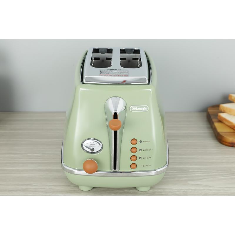 Máy Nướng Bánh Mỳ DeLonghi CTOV2103.BG, Máy Làm Bánh Mỳ Sandwich, Delonghi Toaster, 6 Tùy Chọn Nướng, Nhập Đức, Hàng Chính Hãng