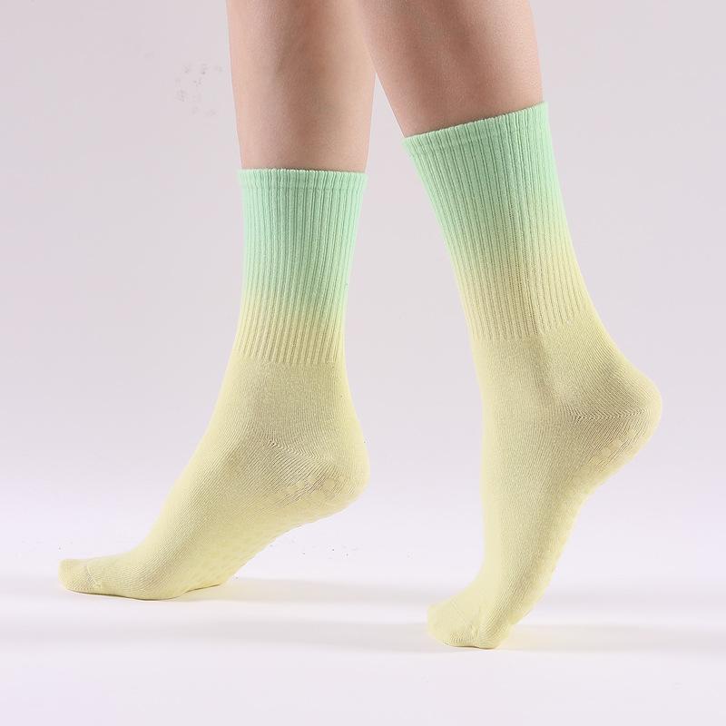 MỚI thời trang gradient màu giữa ống yoga tất cả các môn thể thao bóng rổ rải rác với tất cả các vớ yoga chống trượt dính dính tất Color: 1 Pair Socks-05 Size: One Size