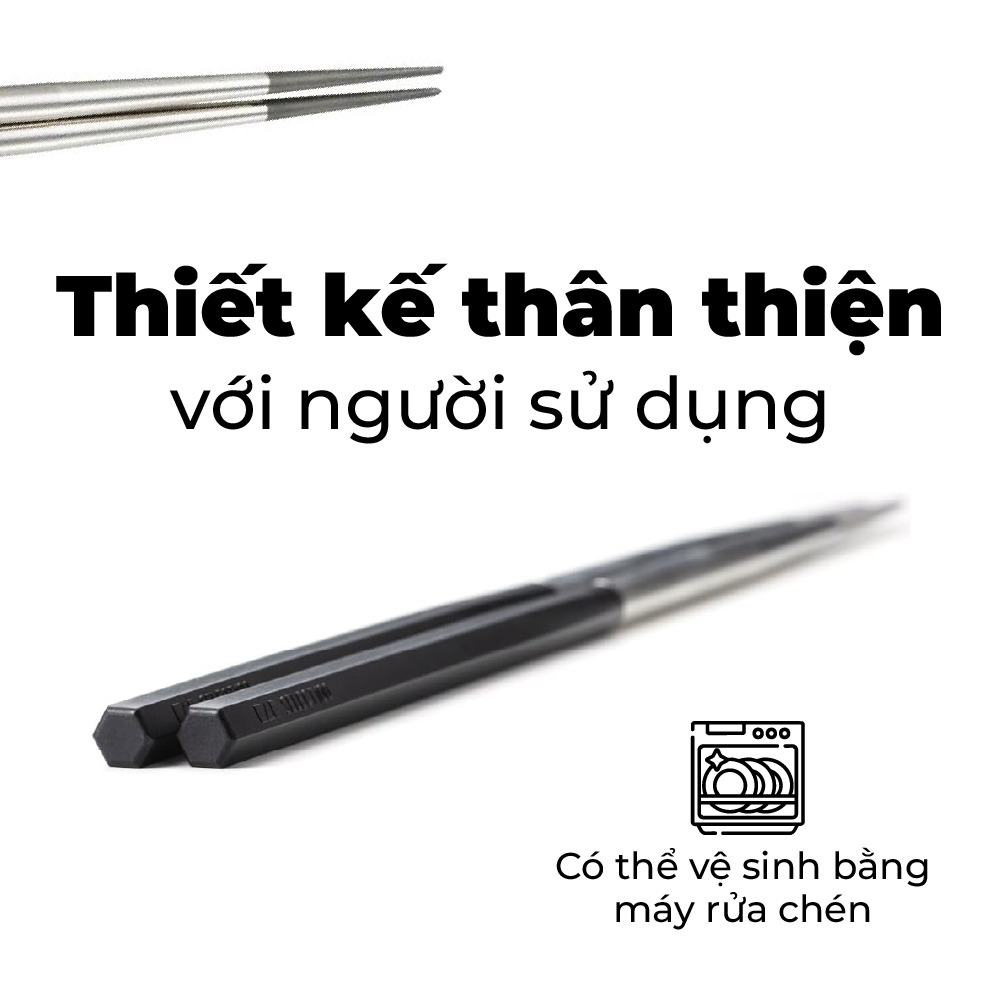 KAI - Select 100 - Đũa thép không gỉ - 33cm