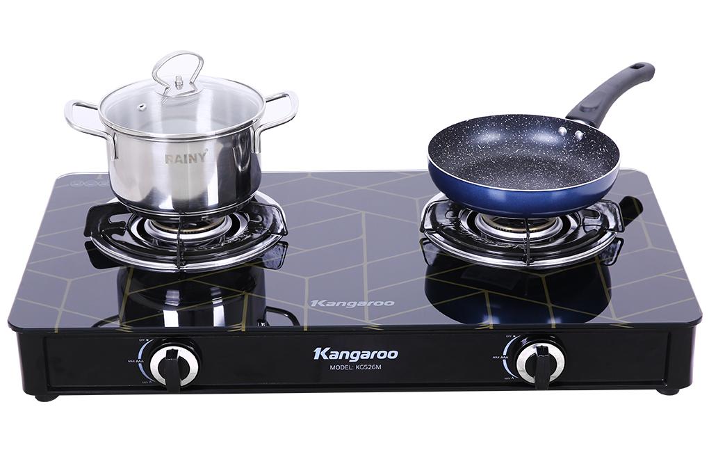 Bếp ga đôi Kangaroo KG526M - Hàng chính hãng