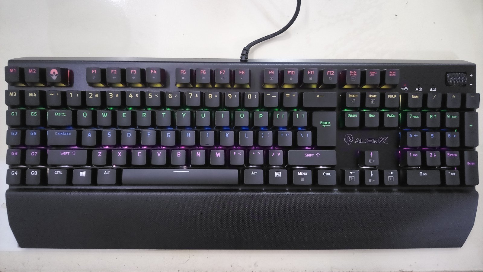 Bàn phím cơ gaming AlienX AXG1161 - Hàng Chính Hãng - Led RGB - Cherry Switch