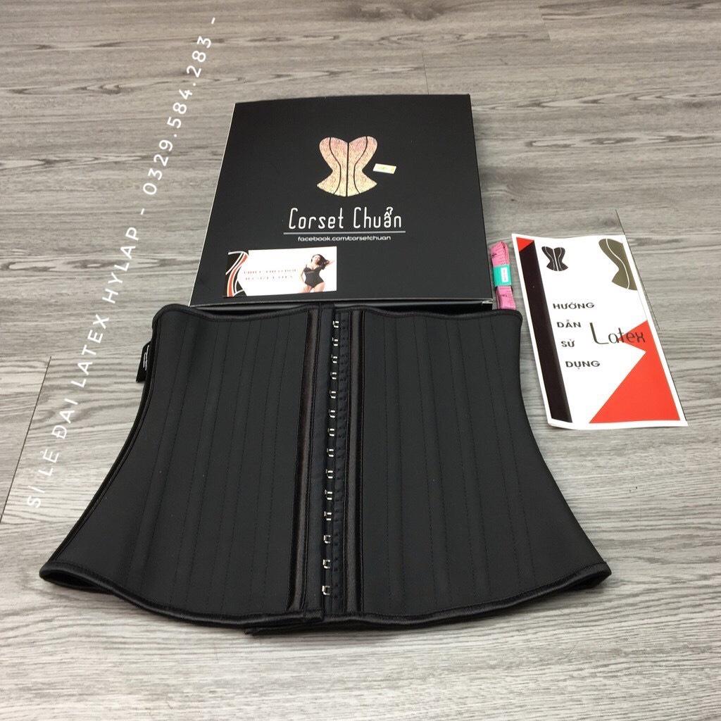 Đai nịt bụng latex 25 xương thép - Gen nịt bụng chống cuộn nhập khẩu - Đai định hình lưng thẳng eo thon