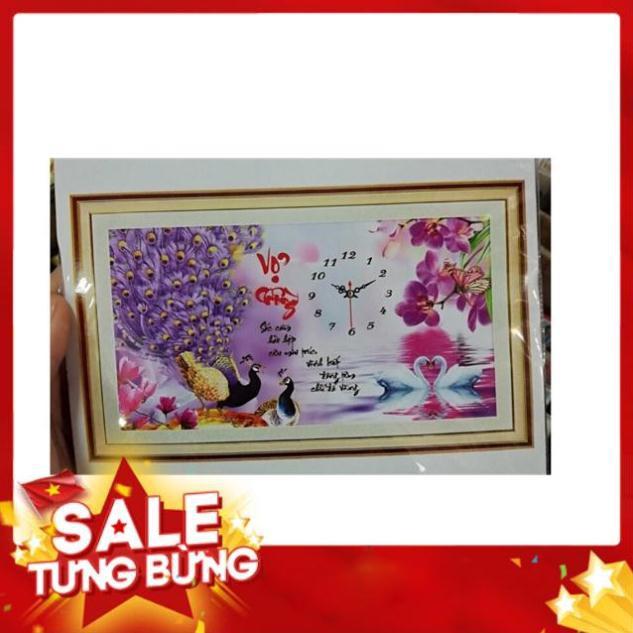 Tranh thêu chữ thập vợ chồng 65x38cm