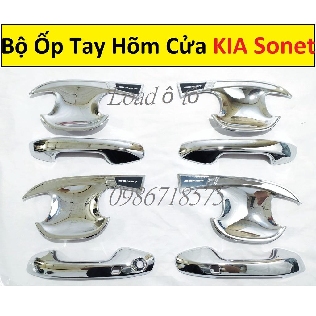 Ốp Tay Nắm, Hõm Cửa Xe KIA Sonet 2022-2023 Mẫu Mạ Crom Loại 1 Cao Cấp