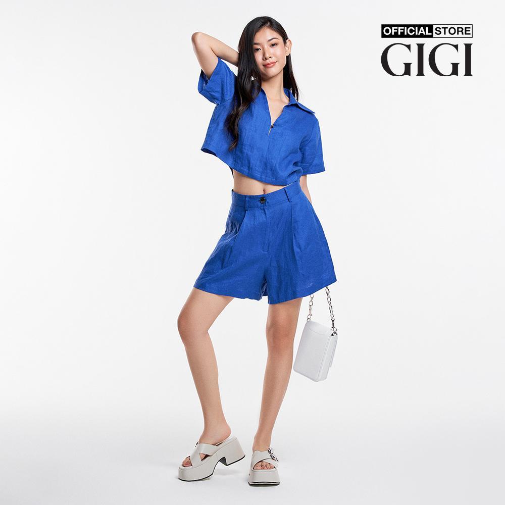 GIGI - Quần shorts nữ ống rộng lưng cao hiện đại G3401S231412