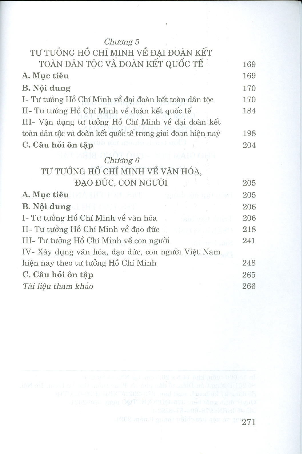 Giáo Trình Tư Tưởng Hồ Chí Minh - Bộ mới năm 2021