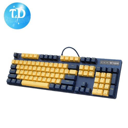 Bàn Phím Cơ Rapoo V500 Pro USB Yellow Blue - Hàng chính hãng Nam Thành phân phối