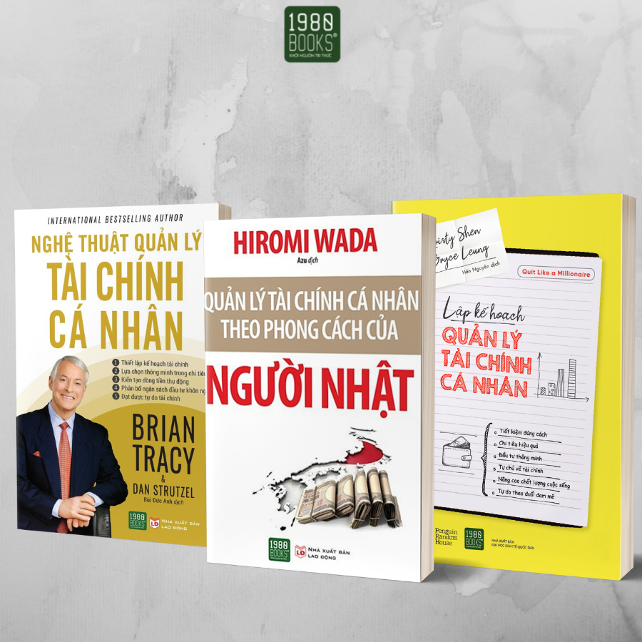 Combo 3 cuốn Lập kế hoạch quản lý tài chính cá nhân + Quản lý tài chính cá nhân theo phong cách người Nhật + Nghệ thuật quản lý tài chính cá nhân
