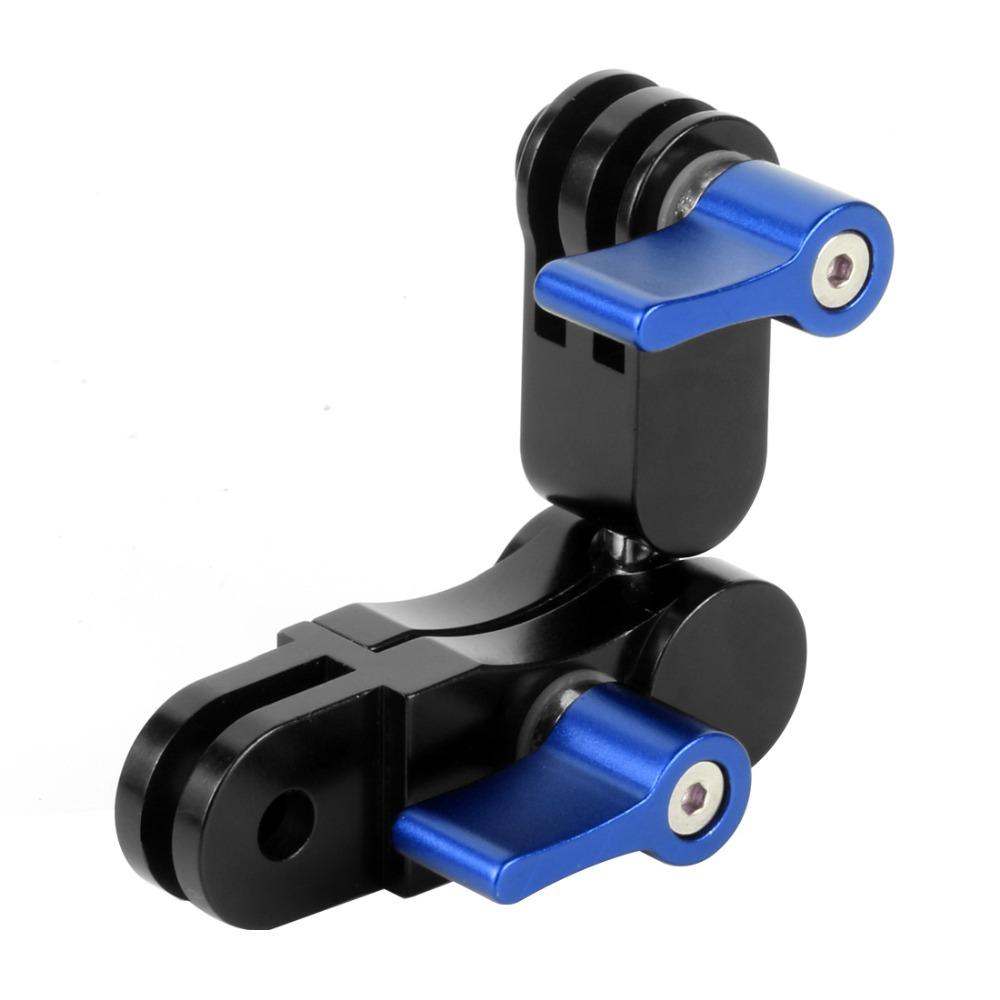 360 độ Xoay Xoay kim loại Máy ảnh mũ bảo hiểm Bộ điều hợp Chân máy cố định cho GoPro cho hành động của DJI OSMO cho máy ảnh hành động của Eken