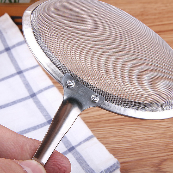 Dụng cụ lọc vớt bọt lọc dầu, hớt bọt, vợt vớt cặn bã inox