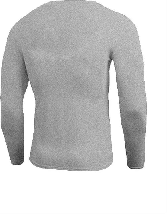 Áo Thun Nam Trơn Body Dài Tay M102-3 - Xám (Size