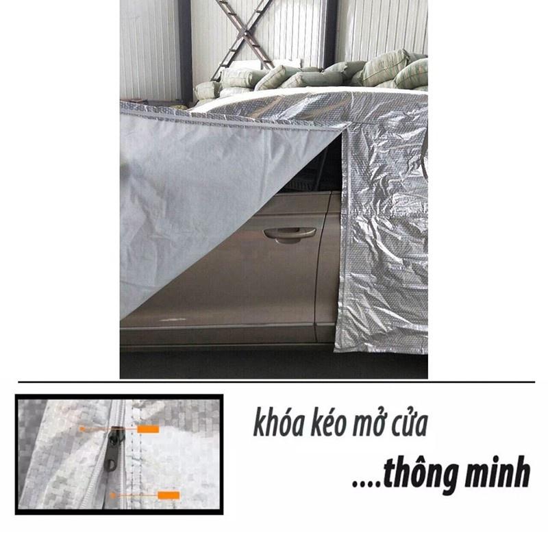 Bạt Phủ Ô Tô - Bạt trùm Xe Ô Tô – Dày 3 Lớp Chống Nắng, Chống Mưa, Chống Cháy, Chống Xước Xe Hơi Chất Lượng Cao Cấp