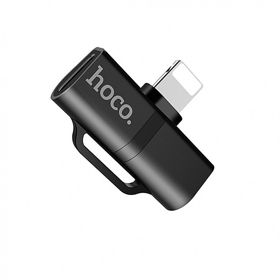 Đầu chuyển 2A Hoco LS20 kết nối iPhone sang 2 iPhone thiết kế linh hoạt gọn gàng ( 2 màu ) - Hàng chính hãng