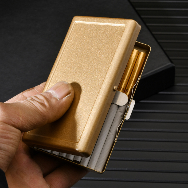 Hộp Đựng Thuốc Kẹp Kim Loại Vân Nhám 3 Màu