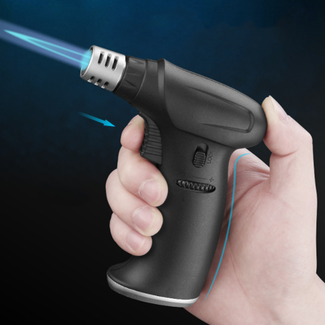 Vỏ Hột Quẹt Bật Lửa Khò 1 Tia Để Bàn Lubinski COB 801 Thiết Kế Đẹp Lạ Lửa Khò Mạnh Mẽ - Dùng Gas Cao Cấp
