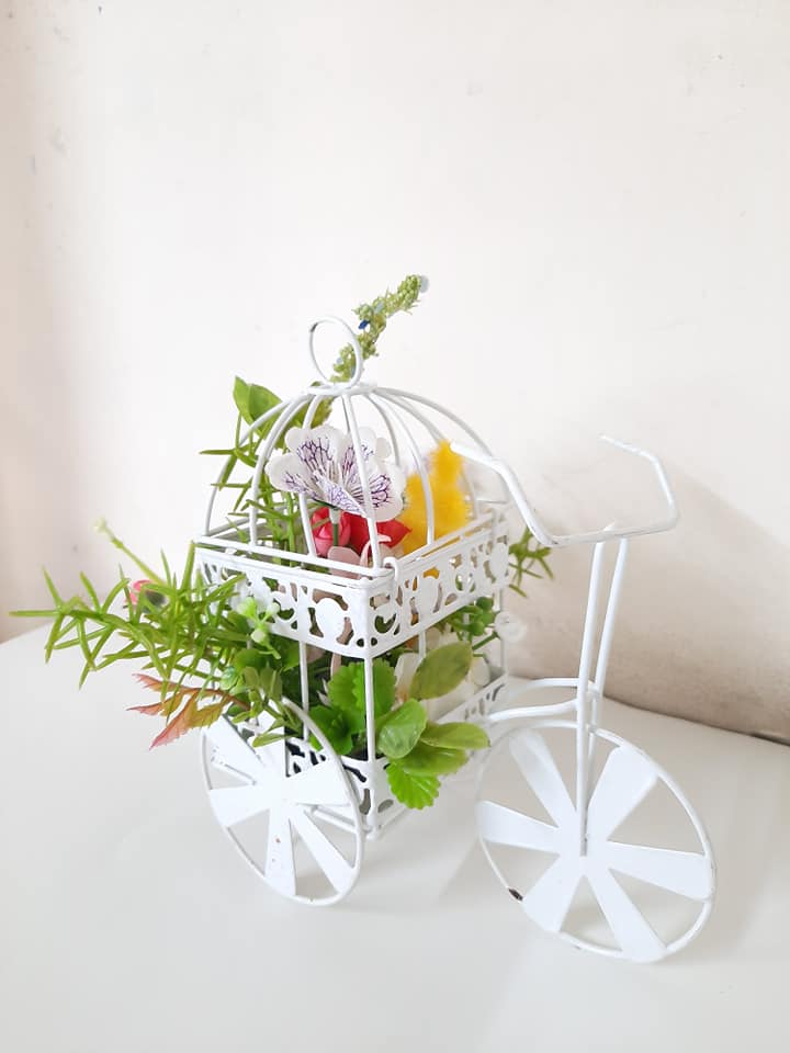 GIỎ HOA HÌNH XE ĐẠP CHỞ XUÂN VỀ