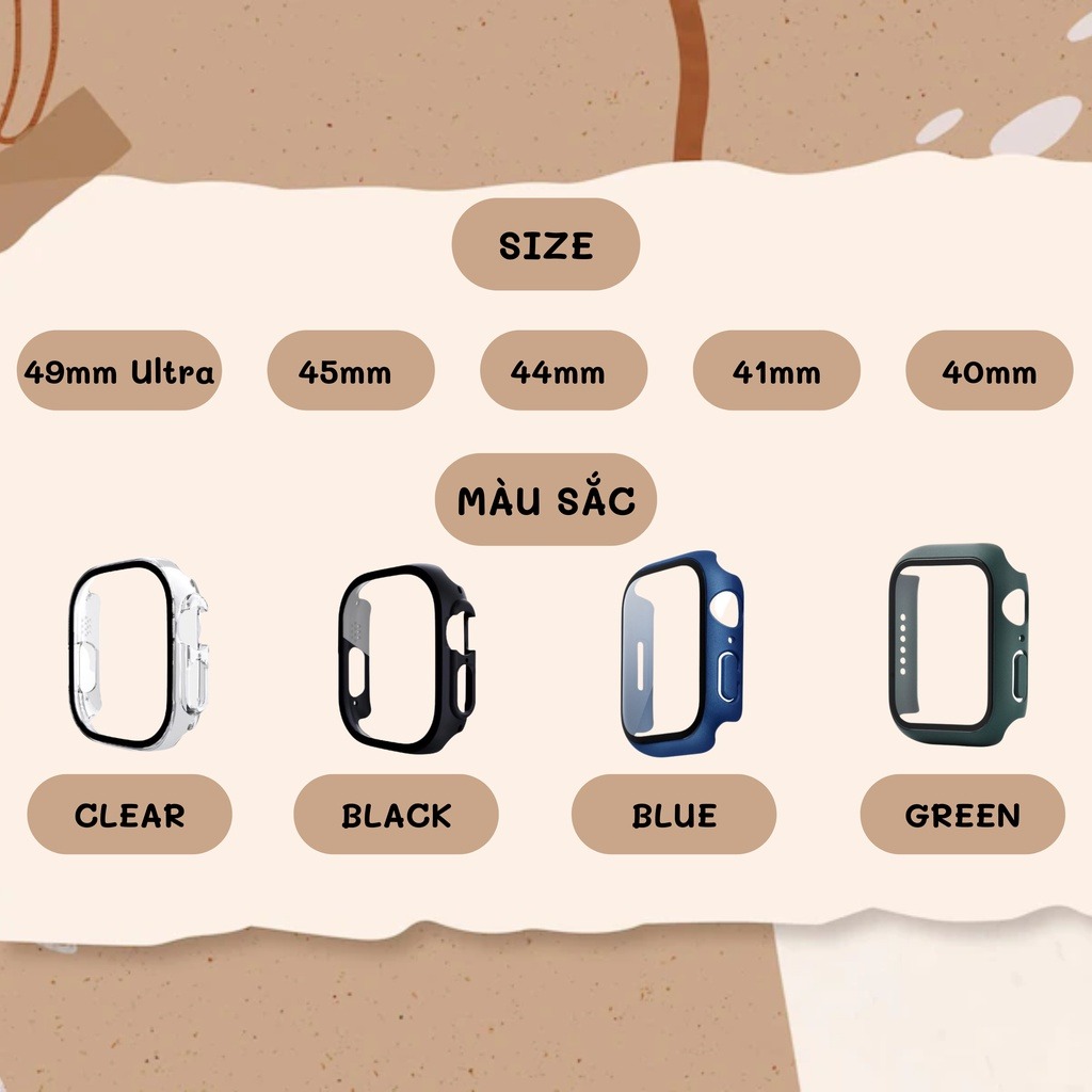 Vỏ Ốp Case Cường Lực Curved Glass Dành Cho Đồng Hồ Apple Watch Ultra / Apple Watch Series - Art House x Kai.N - Hàng chính hãng